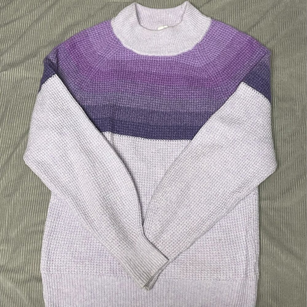 Purple Ombre Oversized Sweater, Gap, Size XS